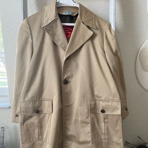 Vintage Gleneagles Trench Coat with 100% Wool Lining